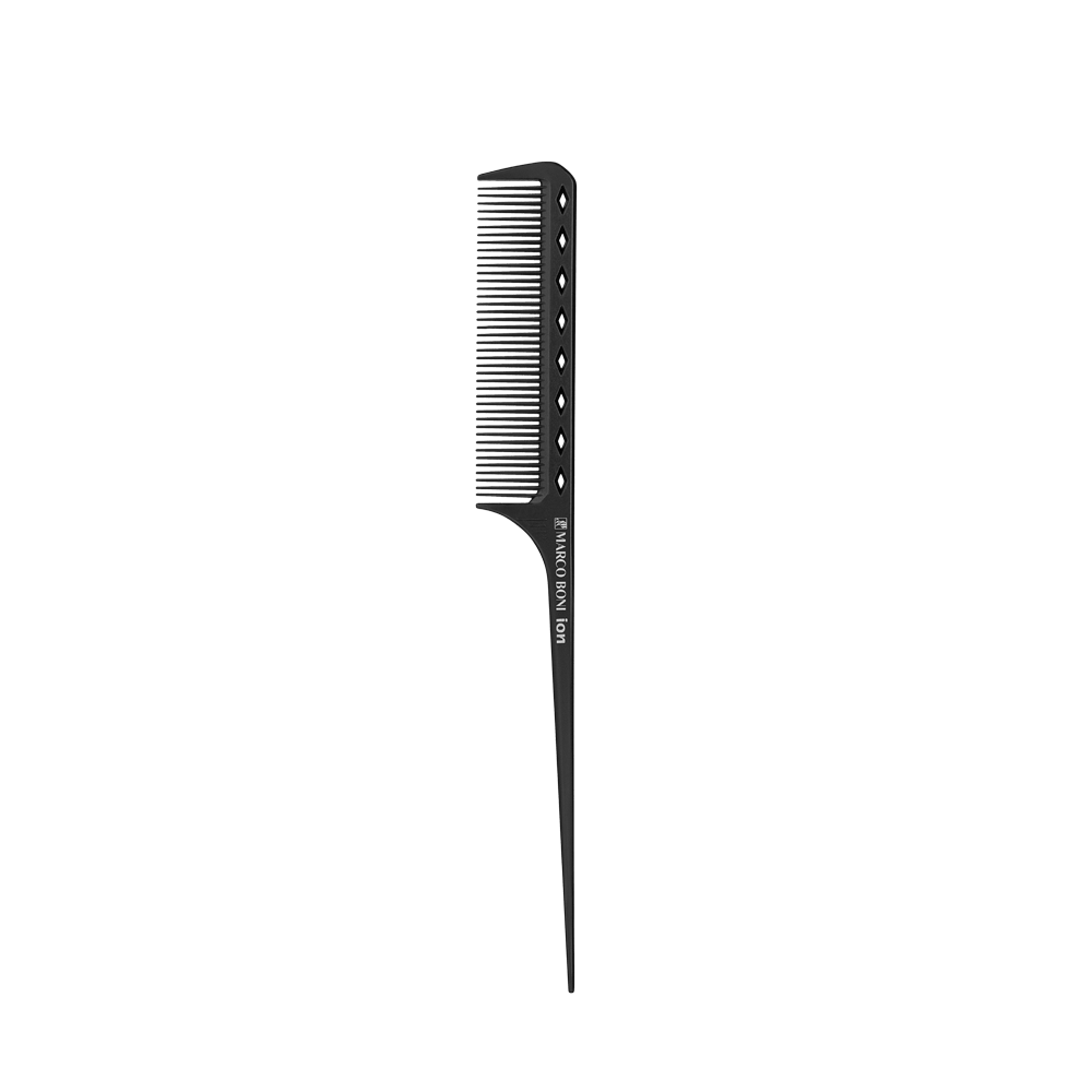 Professional Ionized Fine-Tooth Comb with Pointed Handle