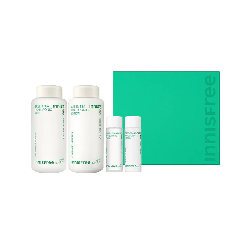 Innisfree - Green Tea Ha Skin Care 2Ea Set (Set hidratues)