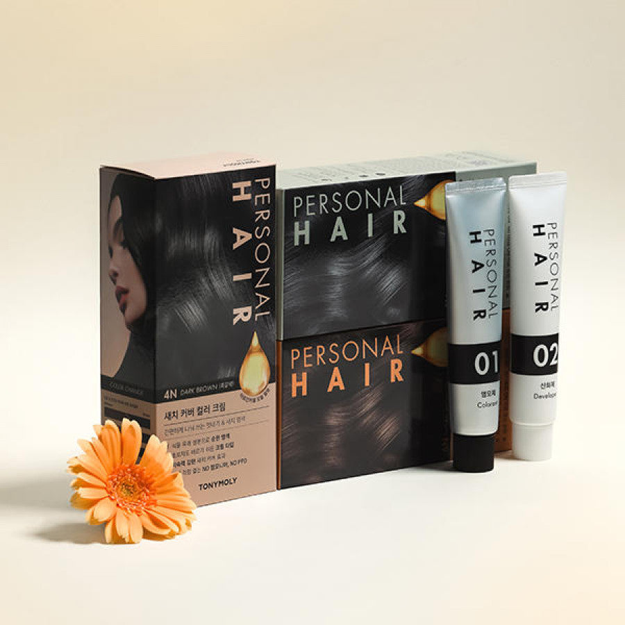 TONYMOLY Personal Hair Color Cream – krem ngjyrues për flokë me rezultat të qëndrueshëm dhe shkëlqim natyral nga Bassko.