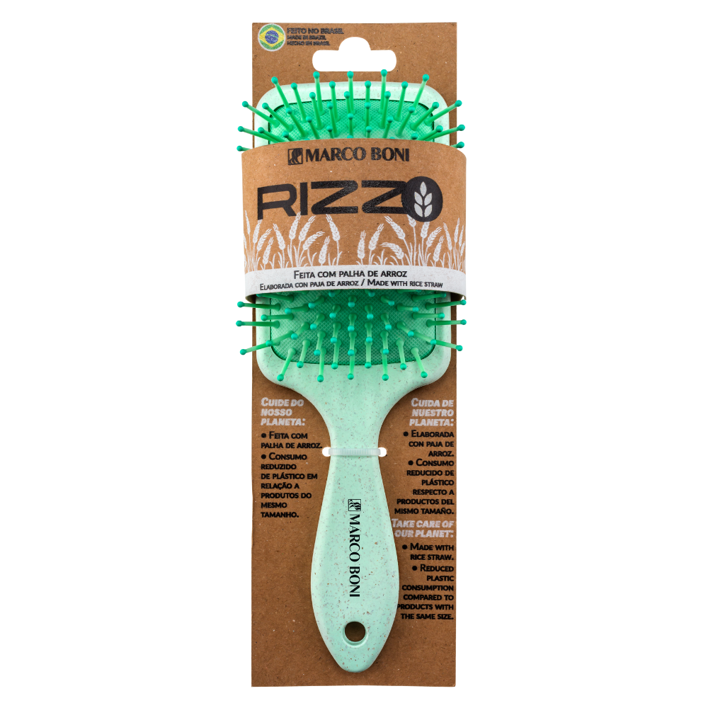 Rice Fiber Medium Paddle Hair Brush