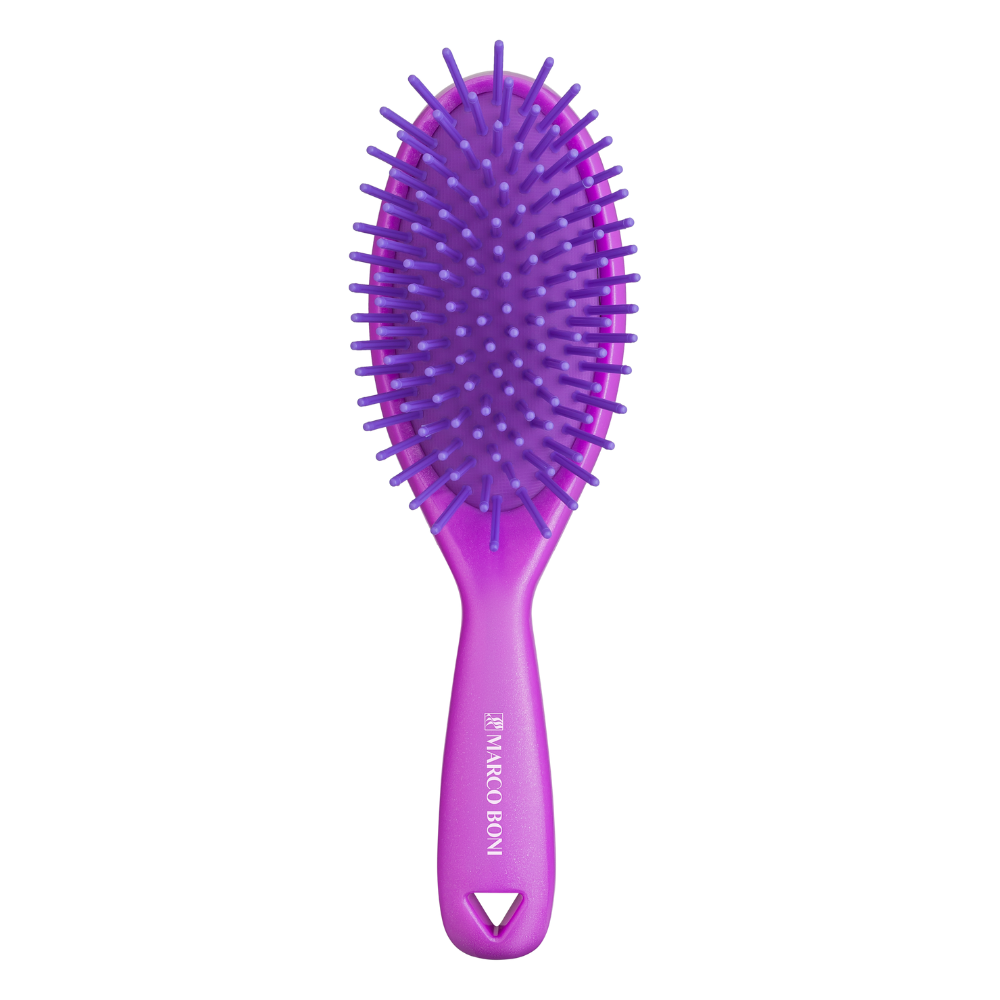 Color Cushioned Massaging Oval Daily Use Hair Brush
