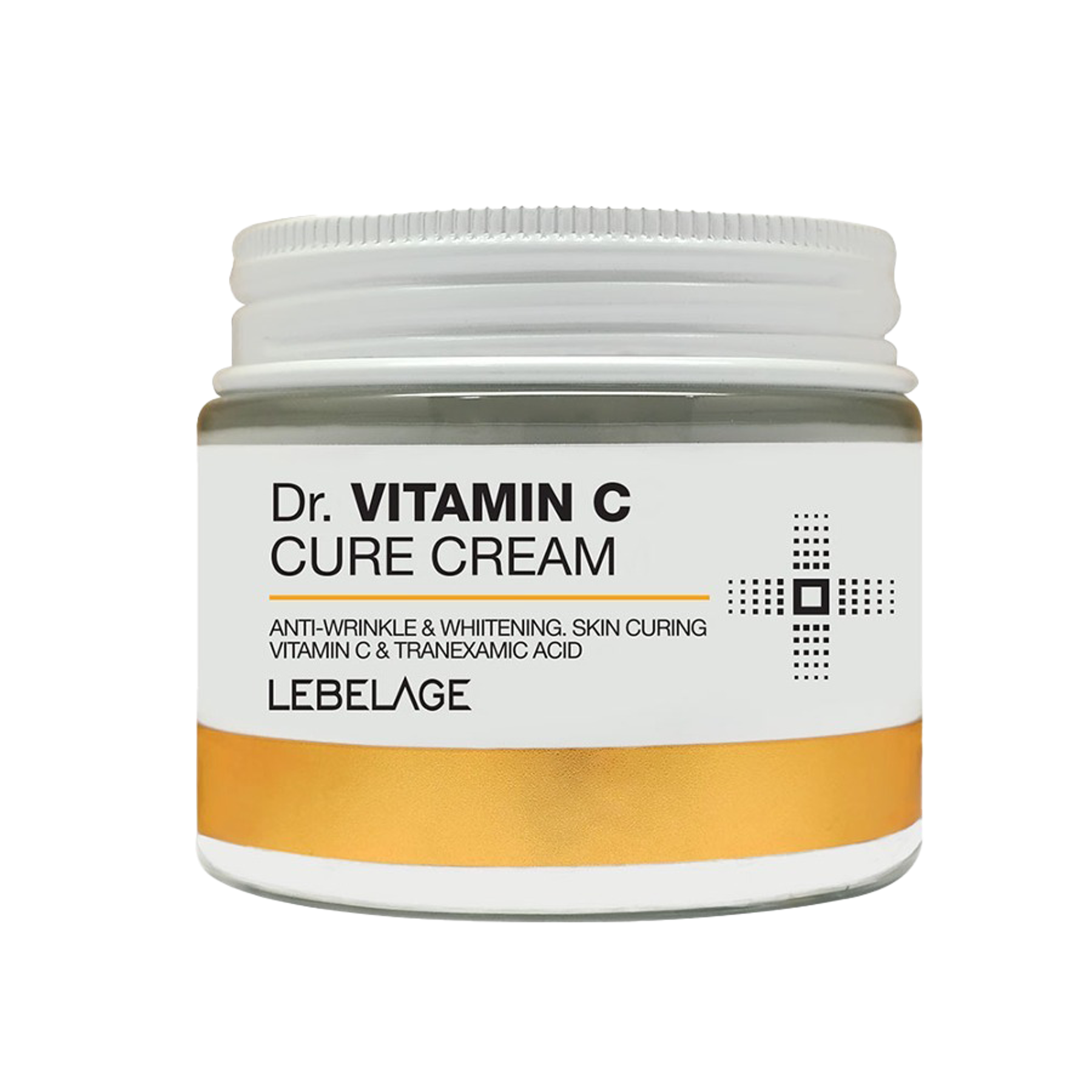 LEBELAGE Dr. Vitamin C Cure Cream – Brightening + Moisturizing Face Cream for Glow, Dark Spots & Smoother-Looking Skin