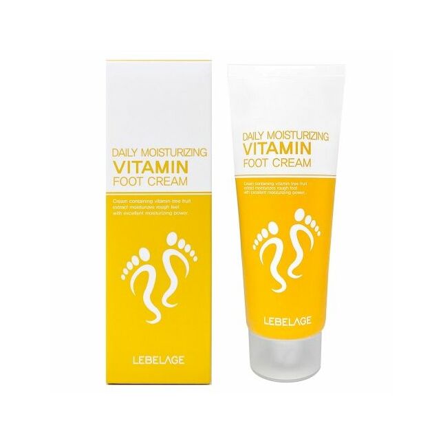 LEBELAGE Vitamin Foot Cream – Fast-Absorbing Moisturizing Foot Cream for Dry, Rough Heels & Softer Feet