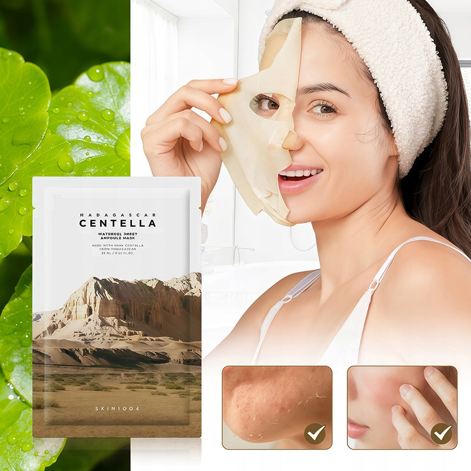 Skin1004 - Madagascar Centella Watergel Sheet Ampoule Masks