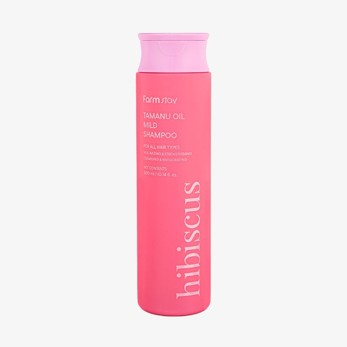 Farmstay Tamanu Oil Mild Shampoo Avocado & Hibiscus – shampo e butë ushqyese me vaj tamanu, avokado dhe hibiskus për flokë të shëndetshëm nga Bassko.