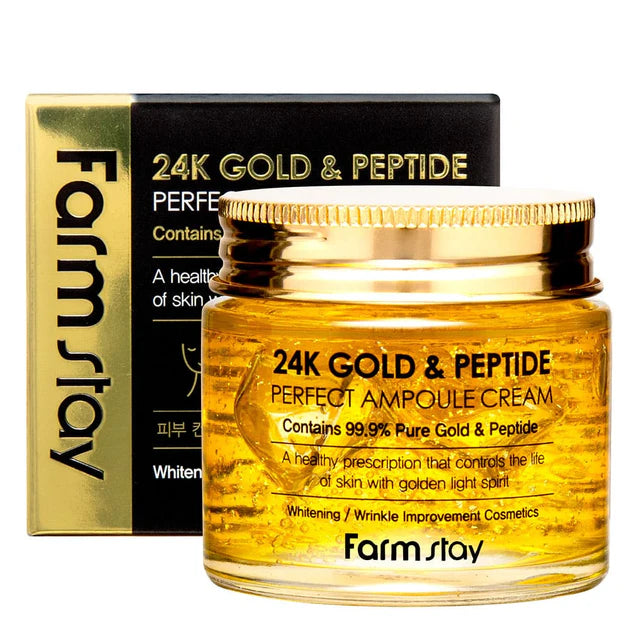 Farmstay - 24K Gold & Peptide Perfect Ampoule Cream