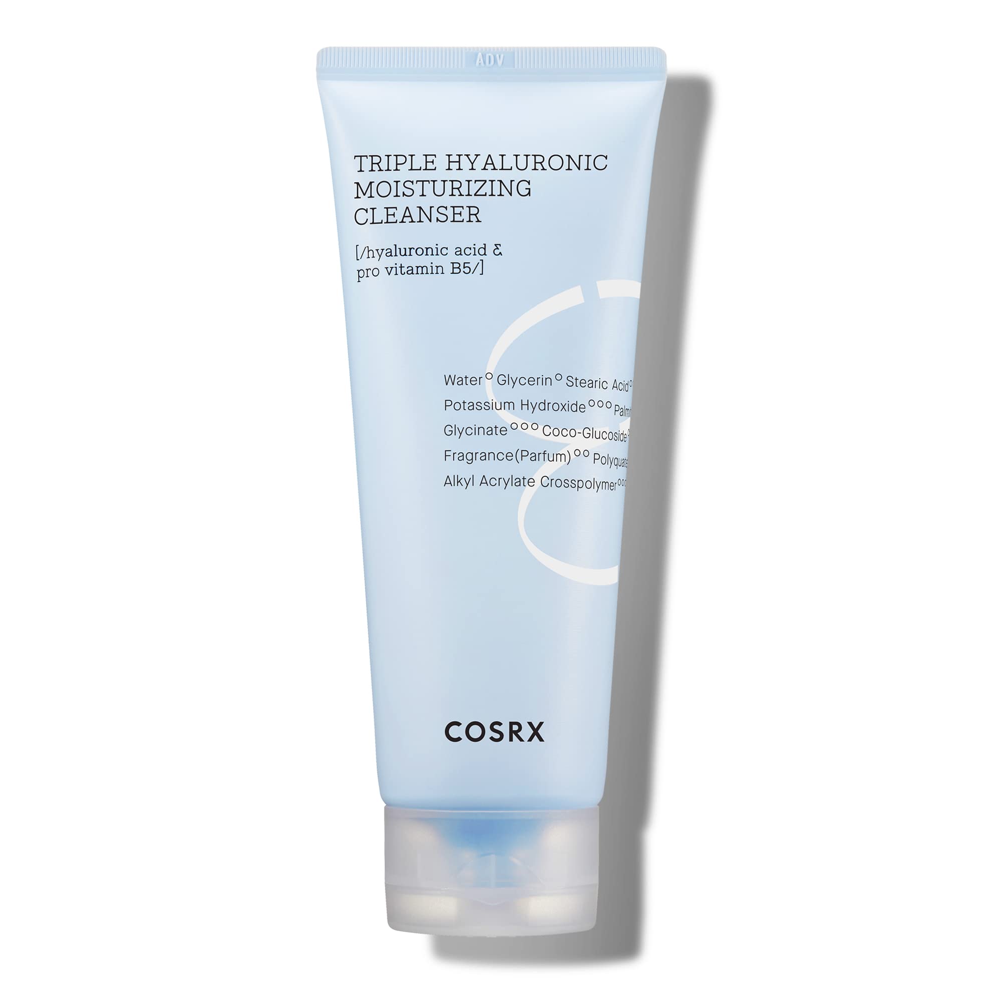 COSRX Hydrium Triple Hyaluronic Moisturizing Cleanser nga BASSKO për pastrim dhe hidratim të thellë të lëkurës