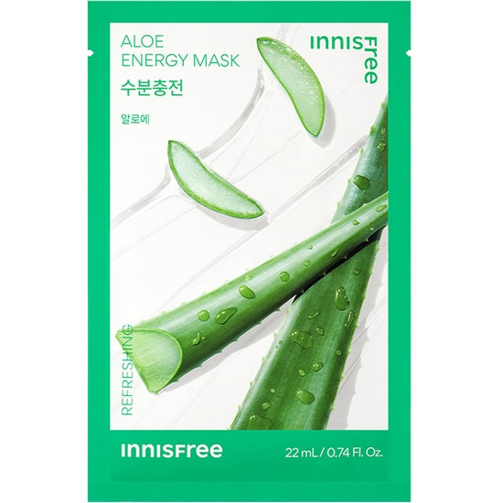 Innisfree Aloe Energy Mask – Maskë sheet me Aloe për qetësim, hidratim dhe freskim të menjëhershëm