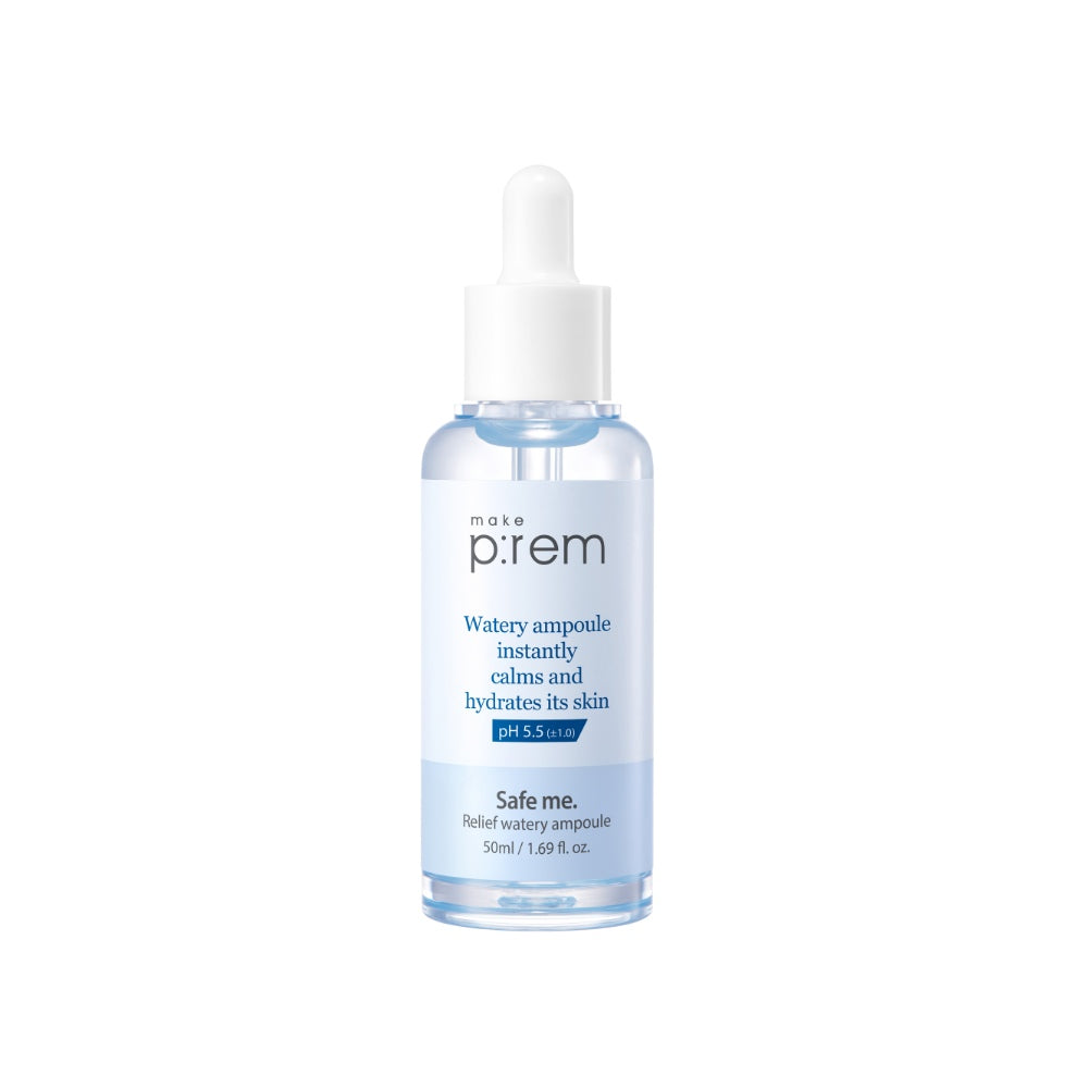 Make P:rem - Safe Me. Relief Watery Ampoule (Serum Ujor Hidratues)