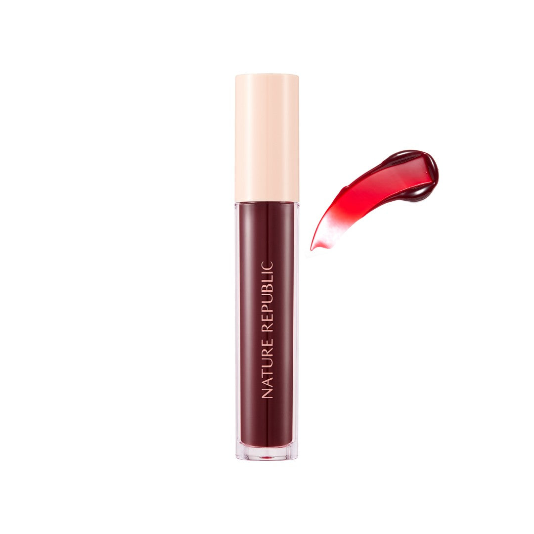 Nature Republic By Flower Water Gel Tint – lip tint me ngjyrë të freskët dhe hidratim natyral nga Bassko.