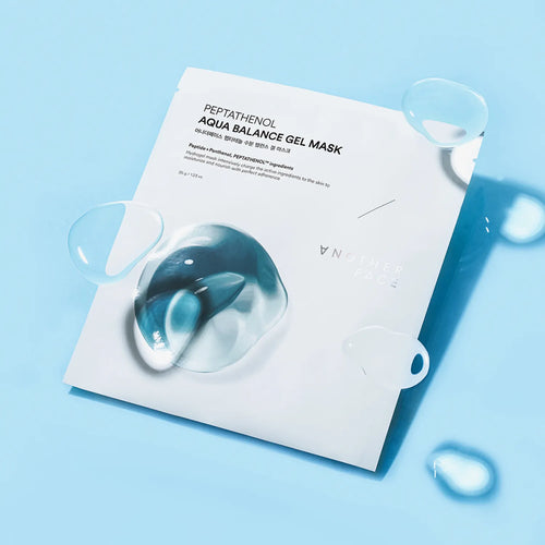 Another Face Peptathenol Aqua Balance Gel Mask 4ea – set me 4 maska xhel hidratuese dhe qetësuese për lëkurë të freskët nga Bassko.