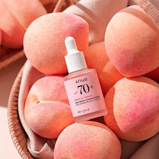 Serum Anua Peach 70 Niacin nga BASSKO – ndriçon lëkurën, redukton njollat dhe i jep shkëlqim natyral.