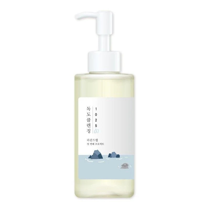 Round Lab 1025 Dokdo Cleansing Oil – vaj pastrues i butë dhe efektiv për lëkurë të pastër nga Bassko.