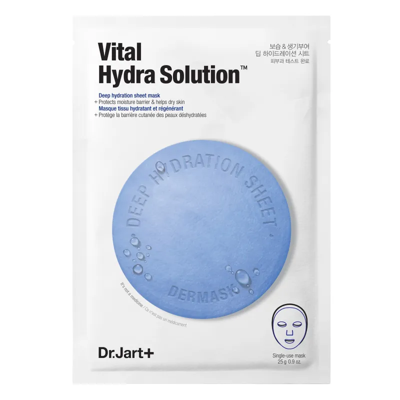 Dr.Jart+ Dermask Water Jet Vital Hydra Solution (5 Masks) nga BASSKO për hidratim intensiv dhe freskim të lëkurës