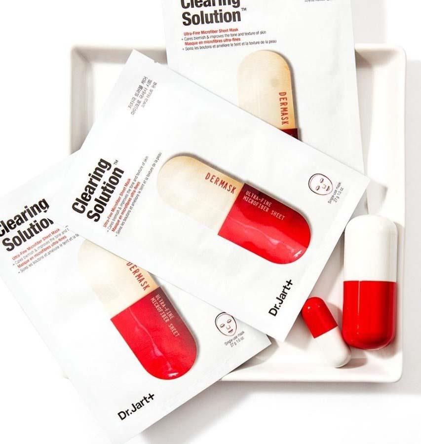 Dr.Jart+ Dermask Micro Jet Clearing Solution (5 Masks) nga BASSKO për pastrim dhe qartësi të lëkurës