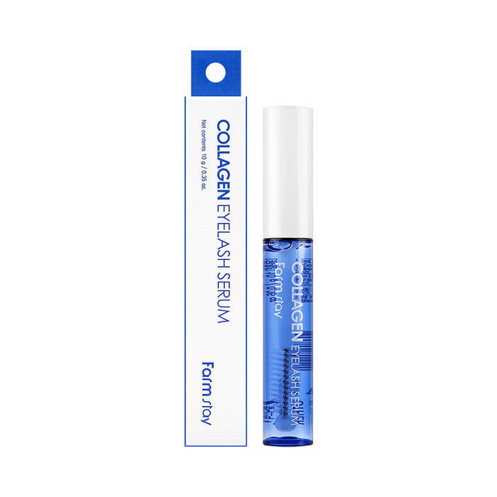 Farmstay Collagen Eyelash Serum – serum ushqyes me kolagjen për qerpikë më të fortë dhe të dendur nga Bassko.
