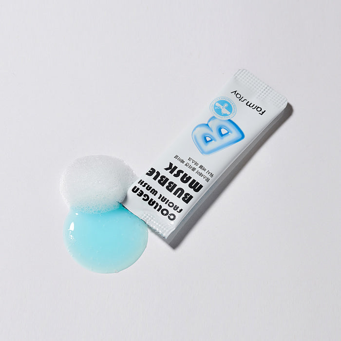 Farmstay Collagen Facial Wash Bubble Mask – maskë pastruese me flluska dhe kolagjen për lëkurë të freskët nga Bassko.