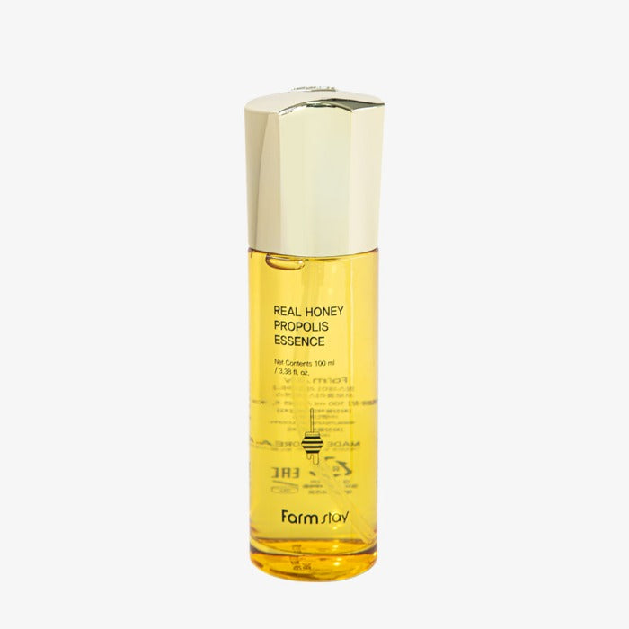 Farmstay Real Honey Propolis Essence – esencë hidratuese dhe ushqyese me mjaltë dhe propolis nga Bassko.