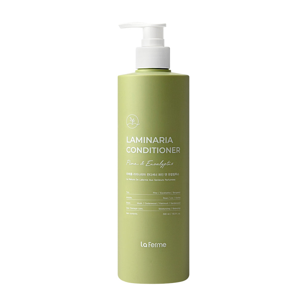 LaFerme Laminaria Conditioner 500ml (Pear & Freesia, White Musk, Pine & Eucalyptus) – balsam flokësh ushqyes me aroma natyrale për butësi dhe shkëlqim nga Bassko.