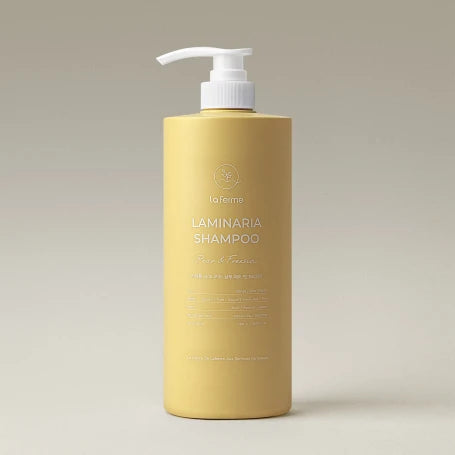 LaFerme Laminaria Shampoo 1000ml (Pear & Freesia, White Musk, Pine & Eucalyptus) – shampo rigjeneruese me aroma natyrale për flokë të fortë dhe të shëndetshëm nga Bassko.